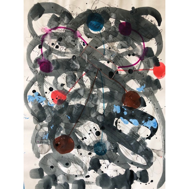 Abstract Contemporary Abstract Mixed Media Diptych on Paper Cassandra Auker For Sale - Image 3 of 8
