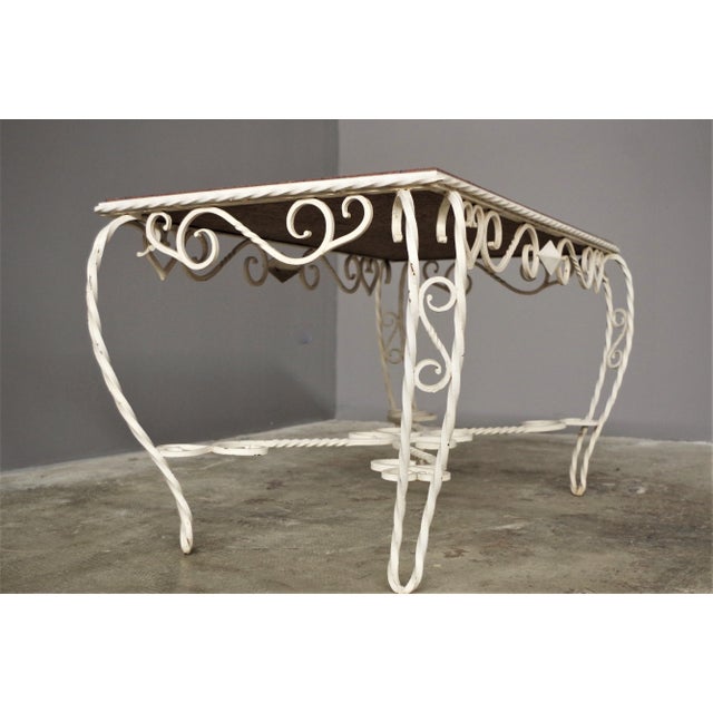 Metal Vintage Table by Carrara Carrara Marmo and Worn Marma, 1940s For Sale - Image 7 of 11