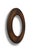 This circular wooden mirror frame is finished in a dark paint. Find the similar product in our listing and create a...
