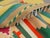 1970s Vintage Handmade Wool Cotton Pink Green Runner Rug For Sale - Image 4 of 11