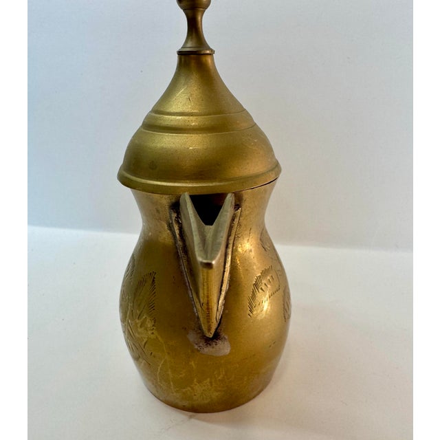 Vintage Etched Brass Vessel Collection - 4-Piece Set For Sale - Image 6 of 12