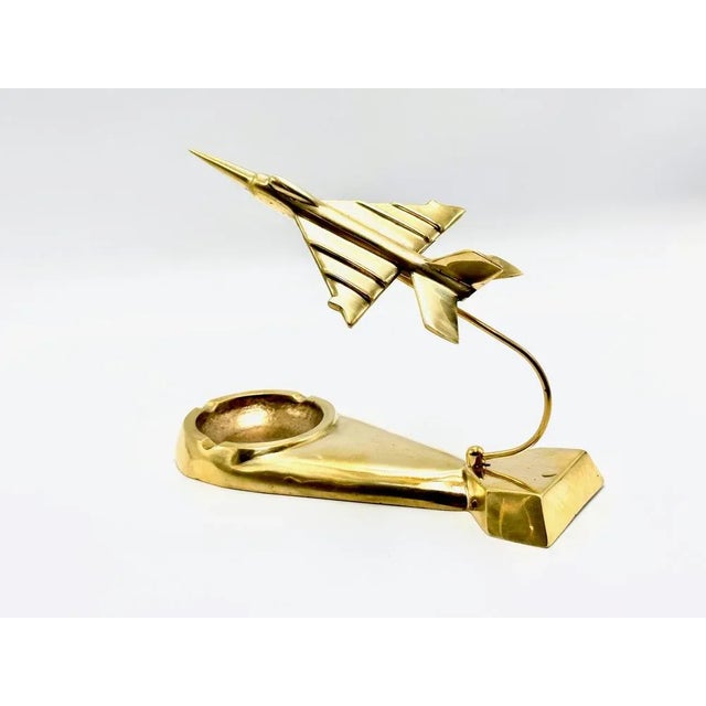 Mig 21 Desk Plane Model in Brass, 1950s For Sale - Image 10 of 10