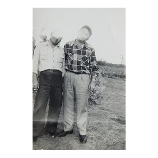 1951 Two Silly Guys Overexposure Snapshot Photograph For Sale