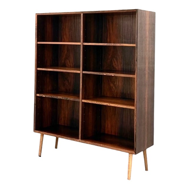 Danish Rosewood Bookcase attributed to O. Bank Larsen, Denmark, 1960s For Sale