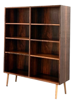 Danish Rosewood Bookcase attributed to O. Bank Larsen, Denmark, 1960s