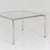 Mid-Century Modern Italian Bauhaus Square Coffee Table in Chrome and Glass, 1980s For Sale - Image 11 of 16