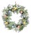 Lavender Egg Floral Wreath 22"D For Sale