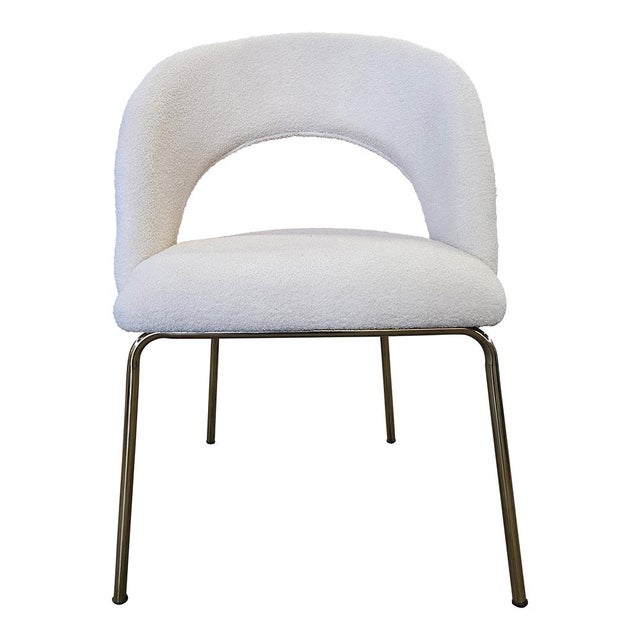 White White Bloucle Chair, 1980s For Sale - Image 8 of 10