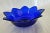 Vintage Pressed Glass Bowl Cobalt Blue Bowl For Sale - Image 13 of 13