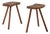 Mid-Century French Tripod Side Stools, 1950s, Set of 2 For Sale