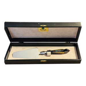 New Late 20th Century Authentic S&s Haddad Family Jezzine Dessert Server Never Used