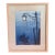 Lu Zuogeng Signed Original Watercolor Painting – Foggy Night in Venice, Custom Framed For Sale