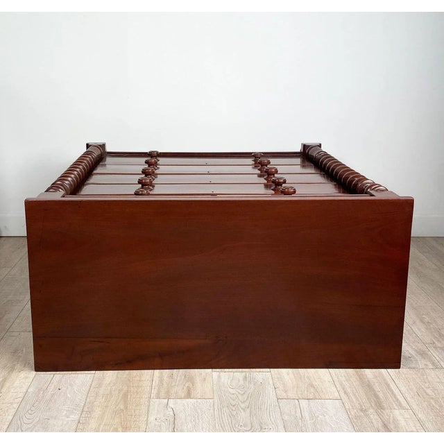 19th Century Scottish 19th Century Mahogany Chest With Frieze Drawers and Turned Columns For Sale - Image 5 of 6