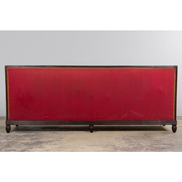 1930s French Art Deco Oak Canape in Faux Leather For Sale - Image 18 of 18