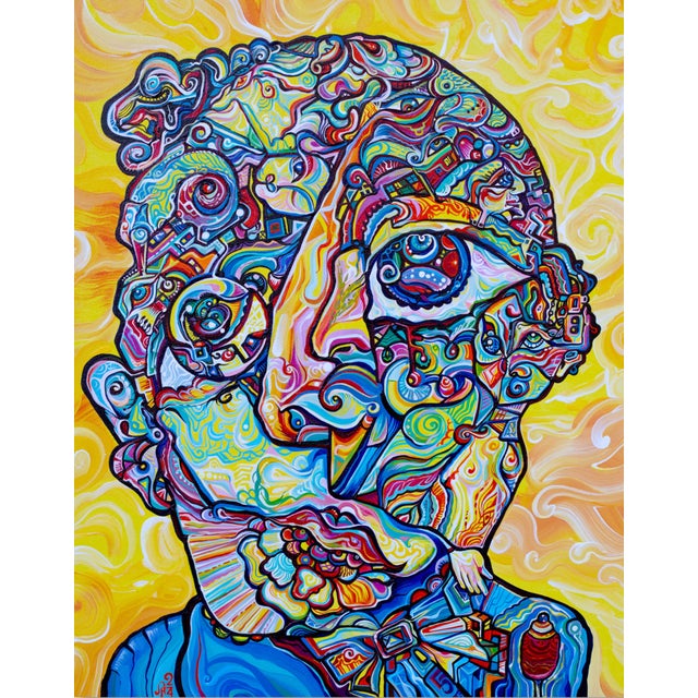 Alexander Arshansky, Cubist Portrait "Monopoly Man" For Sale