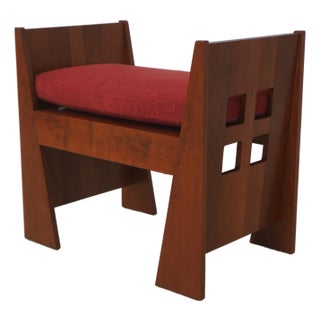 Stickley Cherry Mission Limbert Bench For Sale