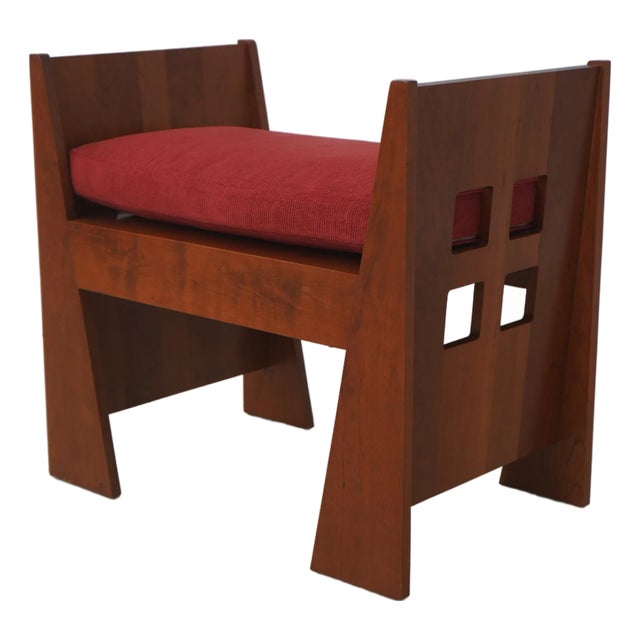 Stickley Cherry Mission Limbert Bench For Sale