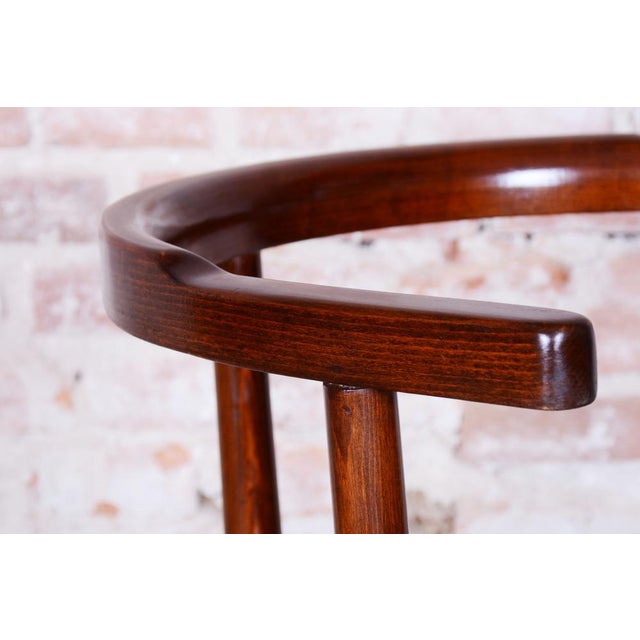 Thonet Czech Art Deco Beech Chair attributed to Thonet, 1920s For Sale - Image 4 of 11