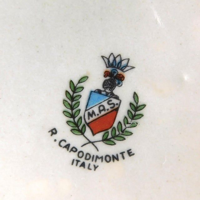 White 1930s Capodiamonte Large Hinged Lid Trinket Dish For Sale - Image 8 of 8