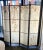 Shoji Paper Natural Elements Elmwood Floor Screen With Brass Hardware For Sale - Image 4 of 9