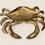 Chinoiserie Vintage Extra Large Brass Crab Figure Trinket Box, With Baby Crab on Back For Sale - Image 3 of 7