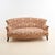 Wood Sofa in Wood and Damask Fabric For Sale - Image 7 of 7