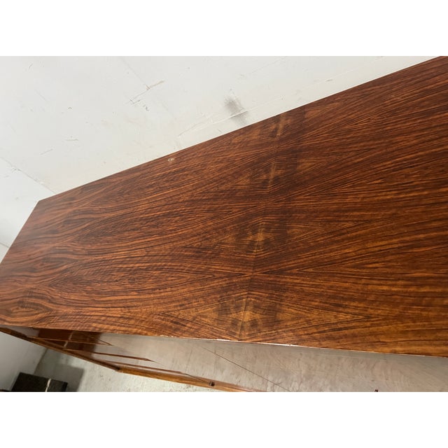 Scandinavian Sideboard in Veneered Wood with Iron Legs For Sale - Image 15 of 18