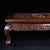 Vintage Chinese Huali Rosewood Carved "Double Dragons & Longevity" Kang Table / Display Stand For Sale - Image 4 of 10