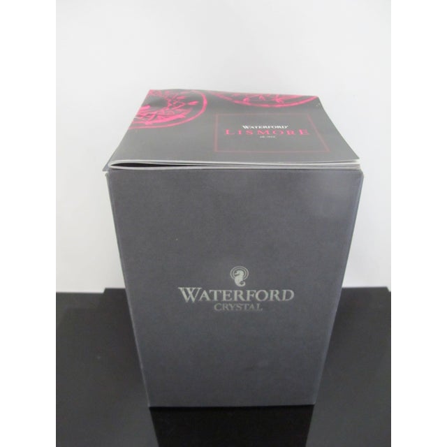 Glass Waterford Cut Crystal Lismore Encore 7 1/4" White Wine Glass Unused Original Box For Sale - Image 7 of 8