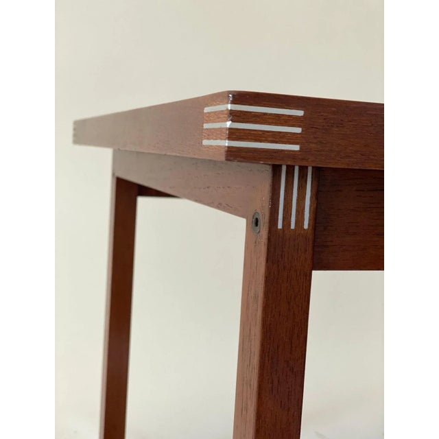 Rud Thygesen and Johnny Sorensen 1960s Rud Thygesen Square Rosewood Side Table for Heltborg Møbler For Sale - Image 4 of 11