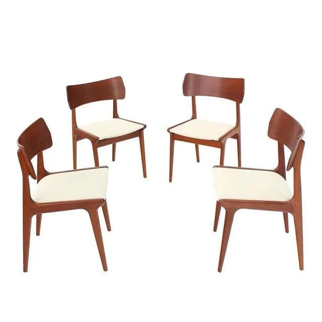 Danish Mid-Century Modern Teak Dining Chairs - Set of 4 For Sale - Image 11 of 11
