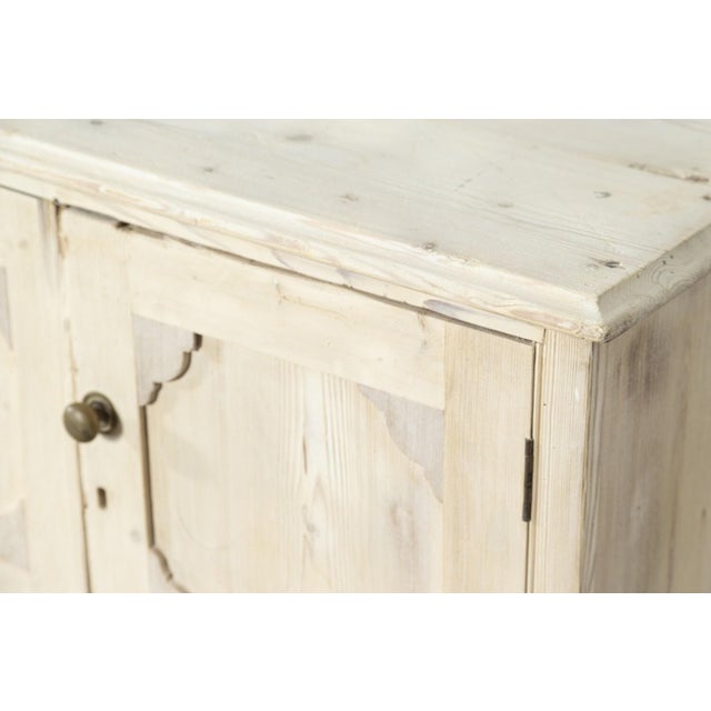 Large English Bleached Pine Locker Cabinet, 1890 For Sale - Image 10 of 16