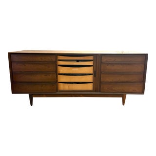 Vintage Mid-Century Modern Rosewood Dresser / Credenza – 1960s Danish Style For Sale