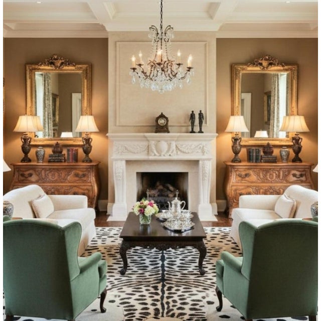 Century Furniture Vintage Century Oversized Solid Wood 2 Drawer French Provincial Rococo Carved Bombe Commode- A Pair For Sale - Image 4 of 18