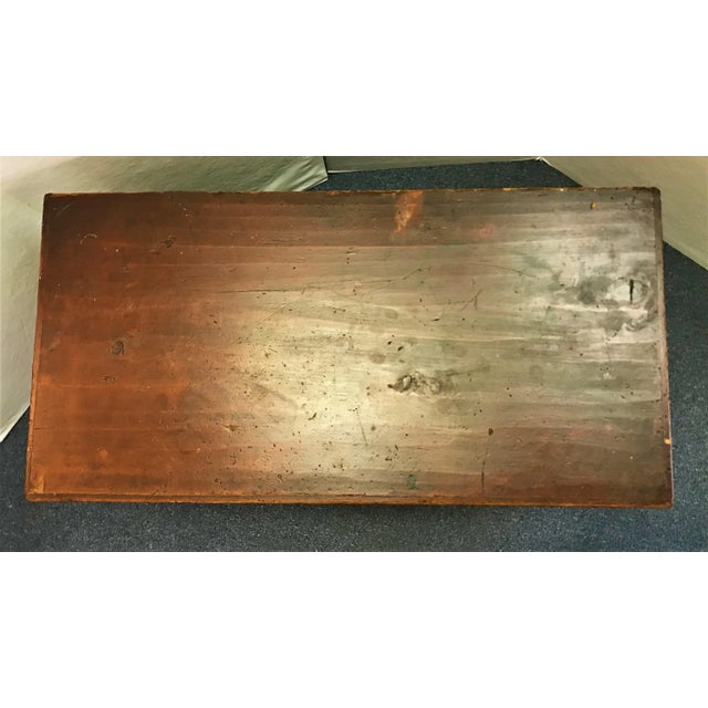 Early 20th Century Antique Original Red Wash American Trunk For Sale - Image 4 of 13