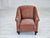 Mid-Century Modern Vintage Danish Lounge Chair in Salmon Pink Furniture Velour and Ash Wood, 1950s For Sale - Image 3 of 17