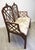 Late 20th Century Vintage Chinese Chippendale Style Double-Back Walnut Settee With Botanical Upholstery For Sale - Image 5 of 10