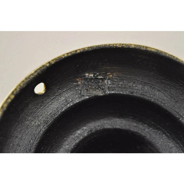 Vintage Japanese Cloisonne Enamel 13" Brass Bronze Candlestick Lamp Base - Pair For Sale - Image 10 of 11