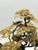 Mid-Century Brutalist Gilt Bronze Bonsai Tree Sculpture on Burl Wood Basee For Sale - Image 16 of 18