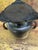 Antique Japanese Bronze Usubata Vase – Meiji Period, Crane and Bamboo Inlay. For Sale - Image 4 of 9