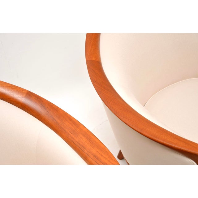 Vintage Swedish Teak Armchairs by Bertil Fridhagen for Bröderna Andersson, 1960, Set of 2 For Sale - Image 9 of 12