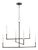 Chapman & Myers by Visual Comfort Studio Bayview Medium Chandelier, Black For Sale