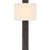 Anne-Marie Barton for Visual Comfort Signature Fumar 23" Tail Sconce in Ridged Carbon with Bouclé Shade For Sale