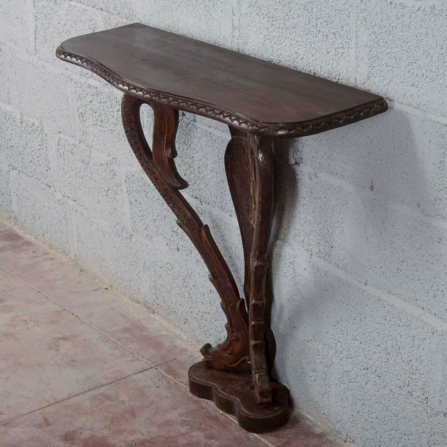 Empire Wall Console Table For Sale - Image 4 of 11