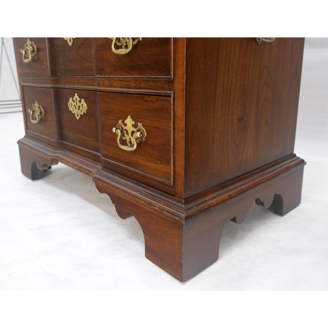 Pair of Solid Cherry 3 Drawers Block Front Nightstands End Tables Stands MIINT For Sale - Image 17 of 18