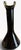 Murano Vintage Murano Style Black Amethyst Sommerso Art Glass Saddle Rim Chimney Vase For Sale - Image 4 of 6
