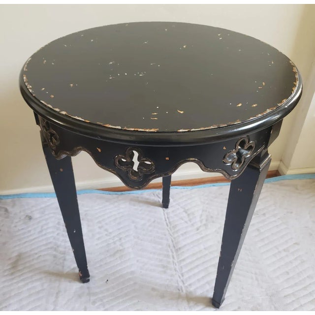 Maitland Smith Occasional Distressed Painted Side Table Center Table For Sale - Image 10 of 10
