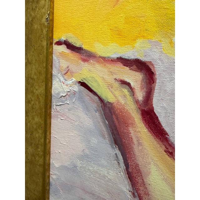 René Capone “To Love You From Afar” Original Painting, Signed, Circa 2000 For Sale - Image 9 of 12