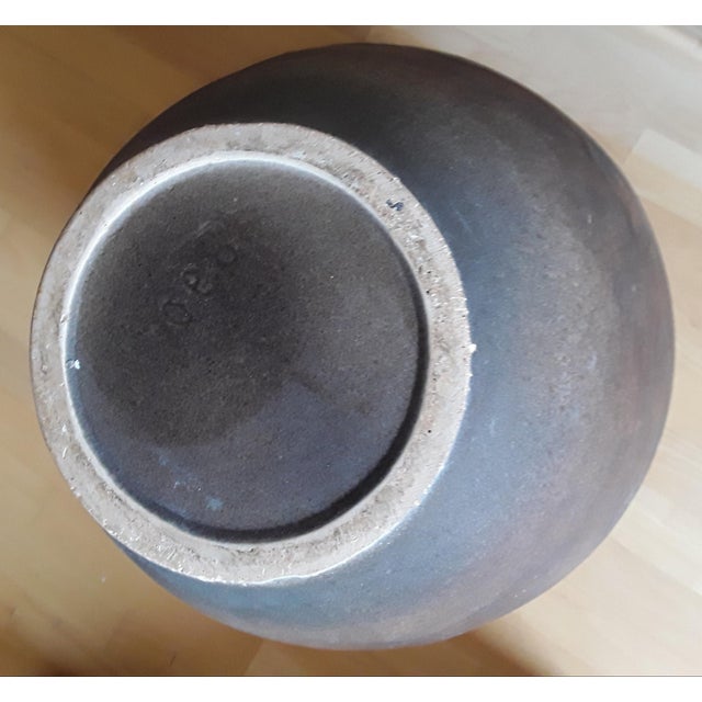 Large Vintage Fat Lava Ceramic Vase, 1970s For Sale - Image 4 of 6