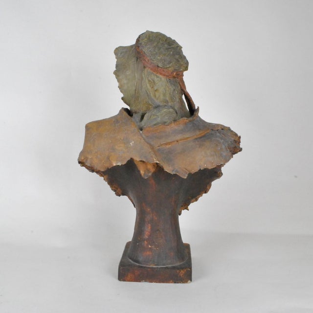 19th Century Orientalist Terracotta Bust of an Arab For Sale - Image 4 of 18